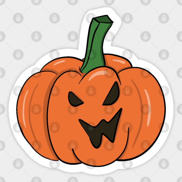 Scary Halloween Spooky Pumpkin Sticker by Holailustra